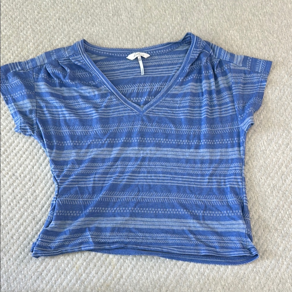 Blue Striped Women's Top